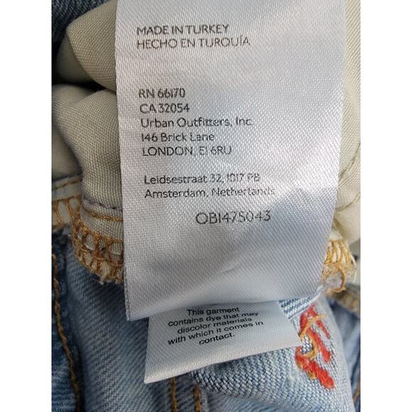 BDG Jeans Womens Sz 28 Stretch Cowboy Jeans High Rise Wide Leg Western Y2K 90s - Picture 7 of 11